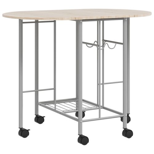  5 darabos, összecsukható MDF étkezőgarnitúra 