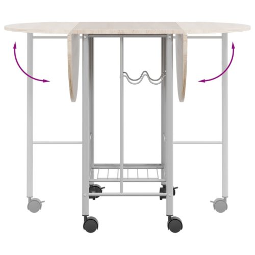  5 darabos, összecsukható MDF étkezőgarnitúra 