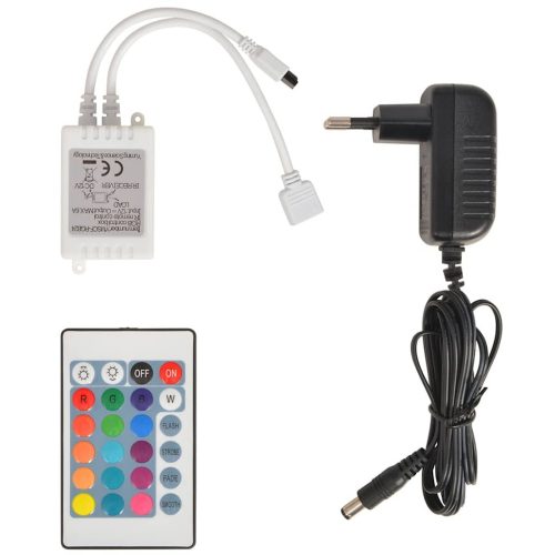  piros versenyautó alakú LED-es gyerekágy 90 x 200 cm