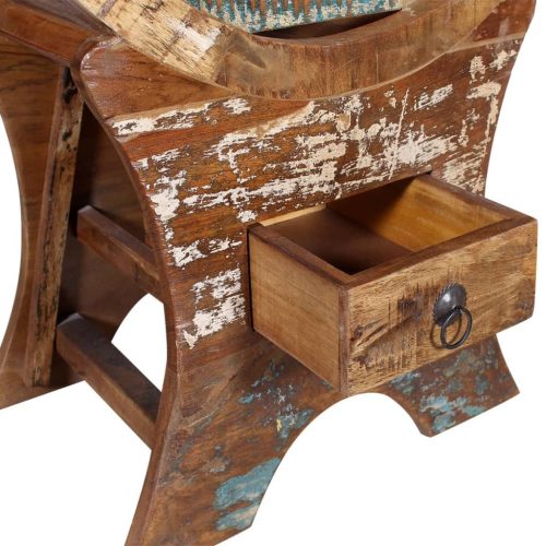  újrahasznosított fa bortartó állvány 10 palackhoz