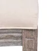  4 db krémszínű szövet étkezőszék