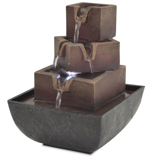  beltéri műgyanta szökőkút LED megvilágítással