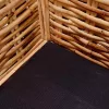  3-személyes természetes rattan kanapé  