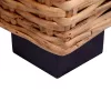  3-személyes természetes rattan kanapé  