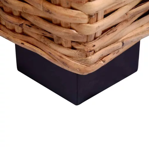  3-személyes természetes rattan kanapé  