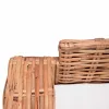  3-személyes természetes rattan kanapé  