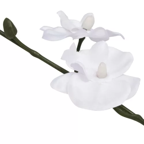  műorchidea virágcseréppel 30 cm fehér