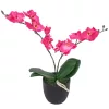  műorchidea virágcseréppel 30 cm piros