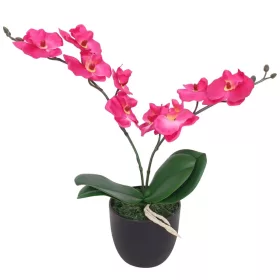  műorchidea virágcseréppel 30 cm piros