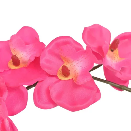  műorchidea virágcseréppel 30 cm piros
