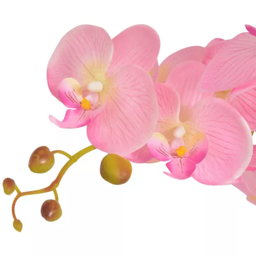  műorchidea virágcseréppel 65 cm rózsaszín