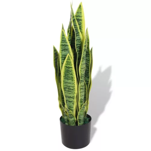  műszanszeviéria virágcseréppel 65 cm zöld