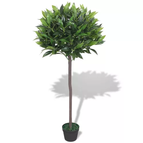  műbabérfa virágcseréppel 125 cm zöld