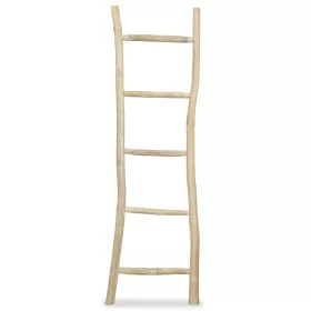  5 fokos, tíkfa törölközőszárító létra 45 x 150 cm