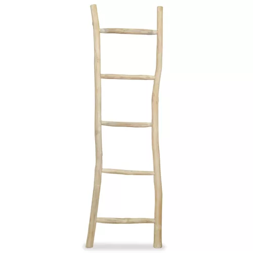  5 fokos, tíkfa törölközőszárító létra 45 x 150 cm