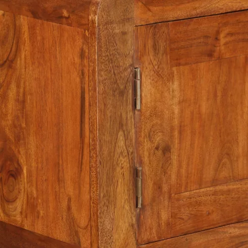  tömör fa tálalószekrény mézszínű bevonattal 120 x 30 x 75 cm