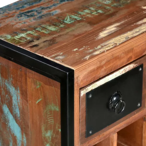  újrahasznosított fa bortartó állvány 16 palackhoz