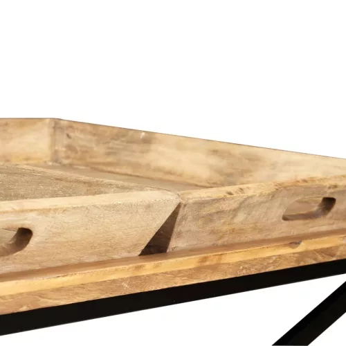  tömör mangófa dohányzóasztal 110 x 55 x 42 cm 