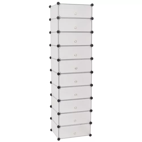  kombinálható cipőtároló 10 rekeszes fehér