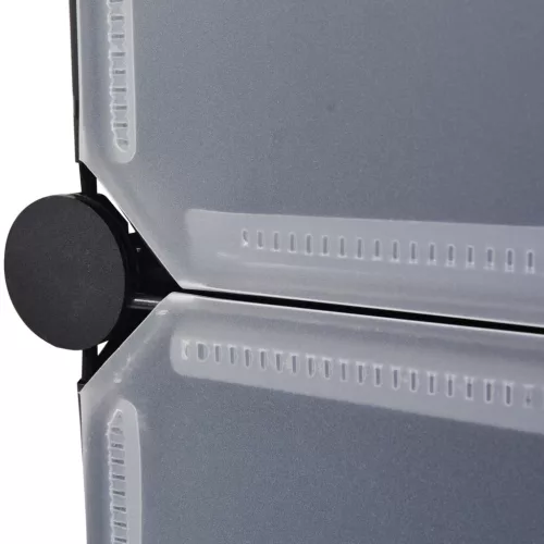  fekete kombinálható cipőtároló 10 rekeszes