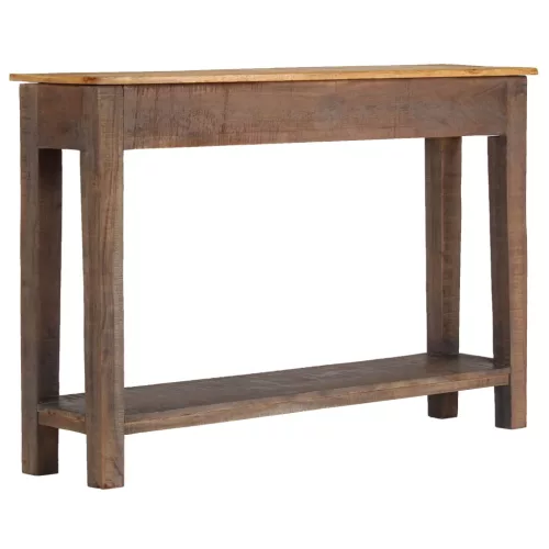  vintage stílusú tömör fa tálalóasztal 118 x 30 x 80 cm