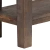  vintage stílusú tömör fa tálalóasztal 118 x 30 x 80 cm