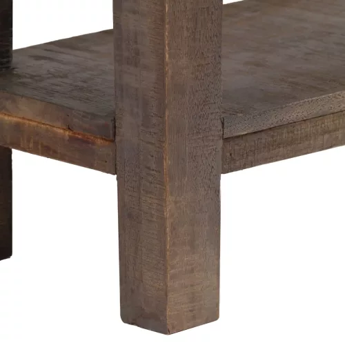  vintage stílusú tömör fa tálalóasztal 118 x 30 x 80 cm