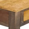  vintage stílusú tömör fa tálalóasztal 118 x 30 x 80 cm