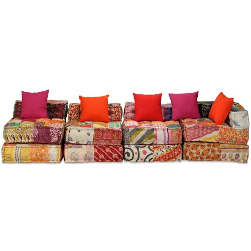  4 személyes elemes foltvarrott szövetpuff