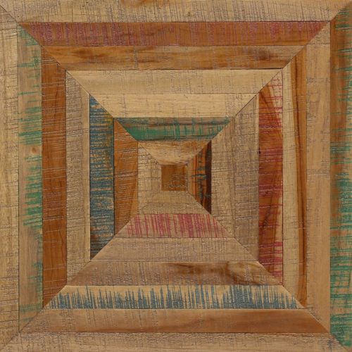  újrahasznosított tömör tíkfa kisasztal 