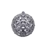  100 darabos fehér/szürke karácsonyi gömb készlet 3/4/6 cm