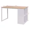  tölgyfa/fehér színű íróasztal 120 x 60 x 75 cm