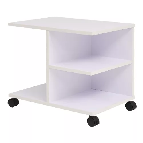  fehér gurulós polc 50 x 35 x 42 cm