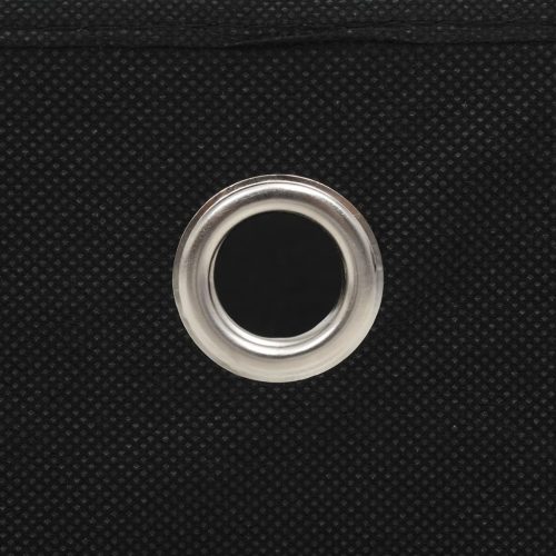  10 db fekete, nem szőtt tárolódoboz 32 x 32 x 32 cm