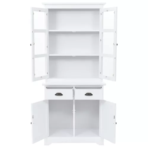  4 ajtós MDF és fenyő kredenc 80 x 40 x 180 cm