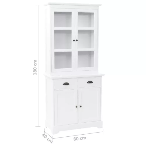  4 ajtós MDF és fenyő kredenc 80 x 40 x 180 cm