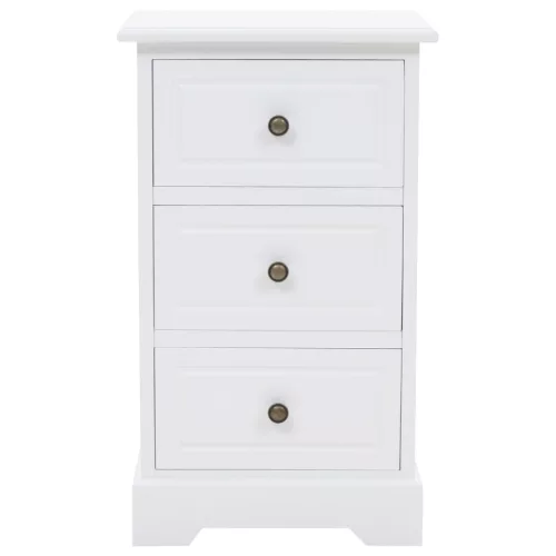  MDF és fenyő éjjeliszekrény 35 x 32 x 59 cm