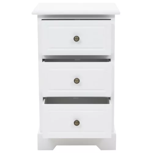  MDF és fenyő éjjeliszekrény 35 x 32 x 59 cm