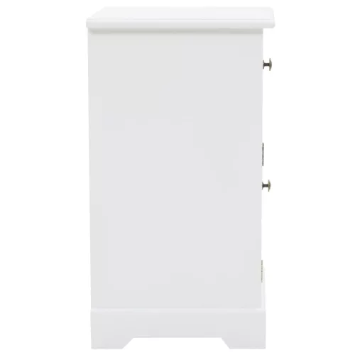  MDF és fenyőfa éjjeliszekrény 35 x 32 x 59 cm