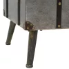  MDF és alumínium dohányzóasztal 102 x 51 x 47,5 cm