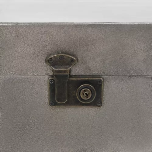  MDF és alumínium dohányzóasztal 102 x 51 x 47,5 cm