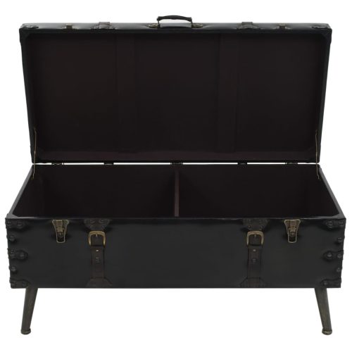  MDF és acél dohányzóasztal 102 x 51 x 48 cm