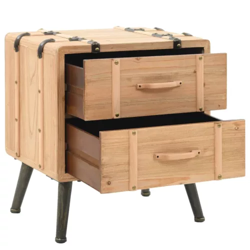  tömör fenyő éjjeliszekrény 50 x 35 x 57 cm