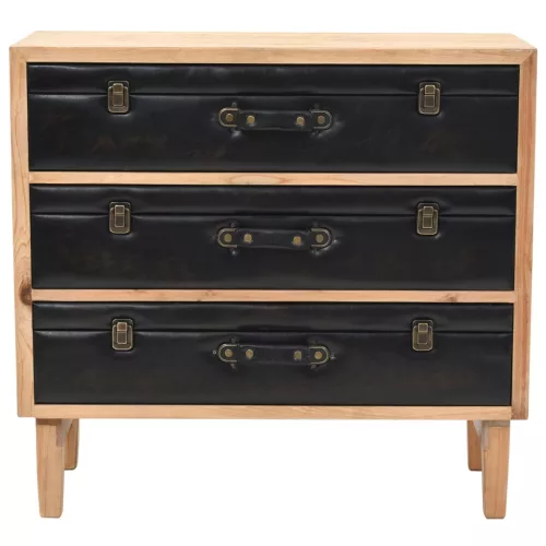  tömör fenyő fiókos szekrény 80 x 36 x 75 cm