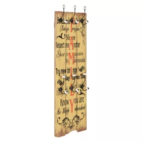    falra szerelhető fogas 6 akasztóval 120 x 40 cm „FAMILY” 