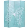  kék pillangó mintás paraván 160 x 170 cm