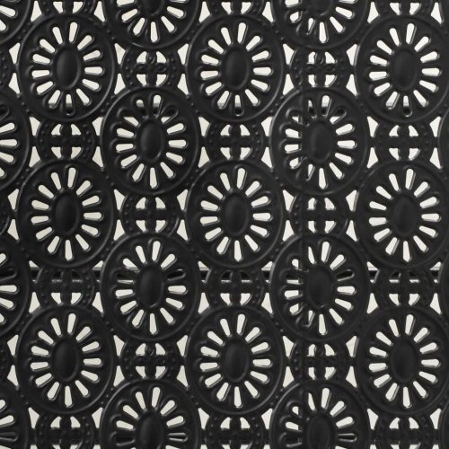    vintage összecsukható fekete fém dohányzóasztal 100x50x45 cm