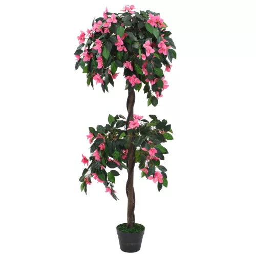  zöld/rózsaszín, cserepes műrododendron 155 cm