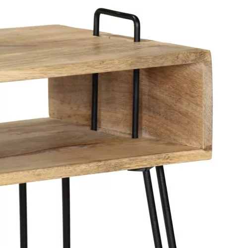  tömör mangófa konzolasztal 115 x 35 x 76 cm