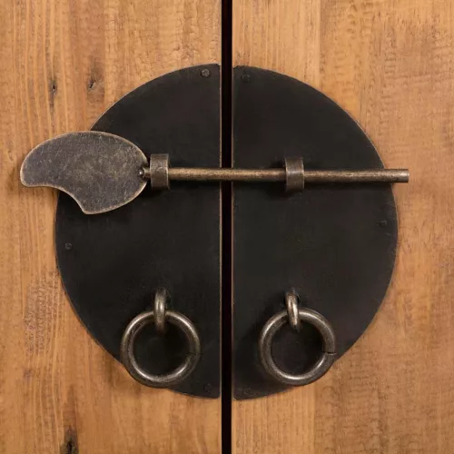  tömör újrahasznosított fenyőfa pipereszekrény 70 x 32 x 63 cm  